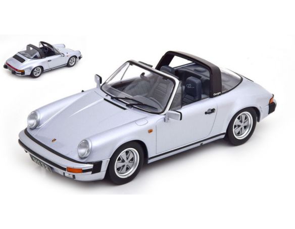 KK SCALE KKDC180713 PORSCHE 911 CARRERA 3.2 TARGA 1988 SILVER 1:18 Modellino