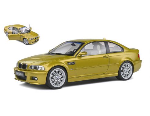 SOLIDO SL1806501 BMW E46 M3 2000 PHOENIX YELLOW 1:18 Modellino