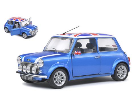 SOLIDO SL1800607 MINI COOPER SPORT FISHERMAN 1997 BLUE 1:18 Modellino