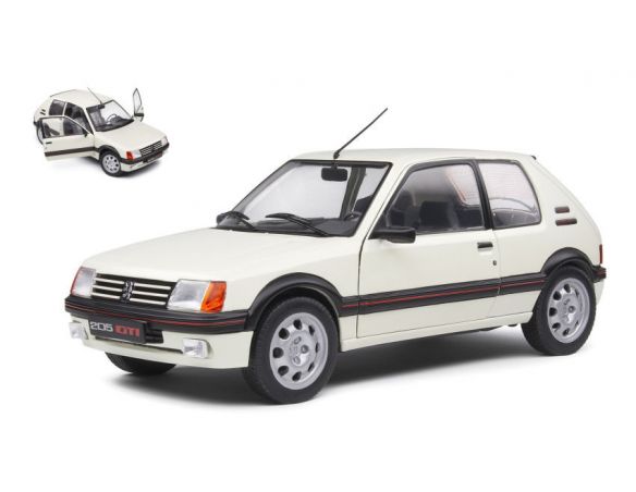 SOLIDO SL1801710 PEUGEOT 205 Mk.1 1988 WHITE 1:18 Modellino