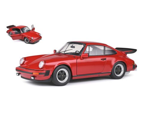 SOLIDO SL1802604 PORSCHE 911 (930) CARRERA 3.2 1977 RED 1:18 Modellino