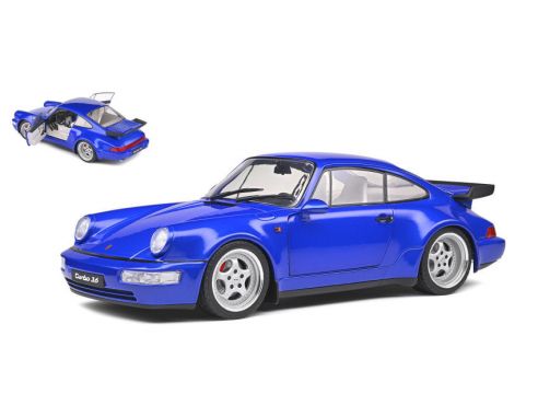 SOLIDO SL1803405 PORSCHE 911 (964) TURBO 3.6 1990 ELECTRIC BLUE 1:18 Modellino