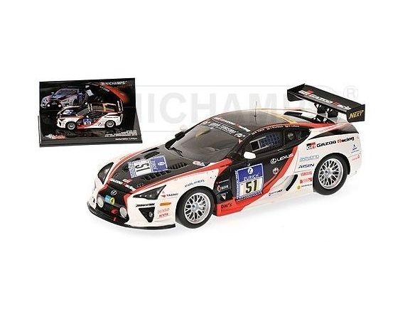 Minichamps PM437101651 LEXUS N.51 NURBURGRING 2010 1:43 Modellino