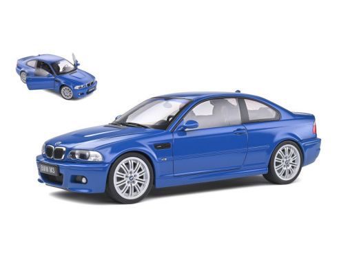 SOLIDO SL1806502 BMW E46 M3 2000 BLUE 1:18 Modellino