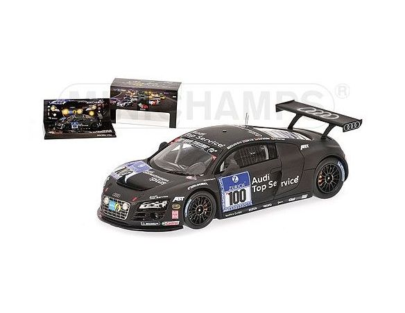 MINICHAMPS 437101900 AUDI R8 LMS EKSTROM WERNER 24H NURBURGRING 2010 Modellino