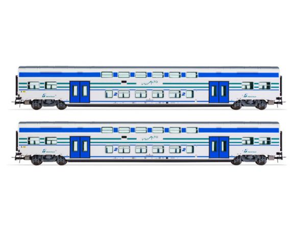 LIMA HL5053 FS TRENITALIA 2 CARROZZE INTERMEDIE 1:87 Modellino