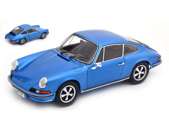 SCHUCO SH0391 PORSCHE 911 S COUPE' BLUE 1:18 Modellino