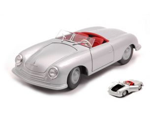WELLY WE24090S PORSCHE 356 NR.1 SILVER 1:24 Modellino