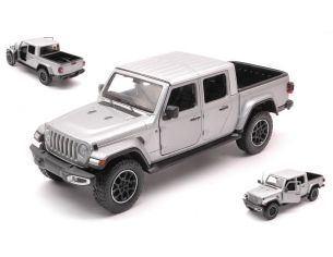 MOTORMAX MTM79365S JEEP GLADIATOR 2020 OVERLAND HARD TOP SILVER 1:24 Modellino