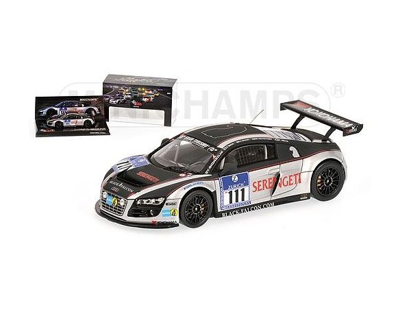 MINICHAMPS 437101911 AUDI R8 LMS MEHTA WILSON 24H NURBURGRING 2010 Modellino