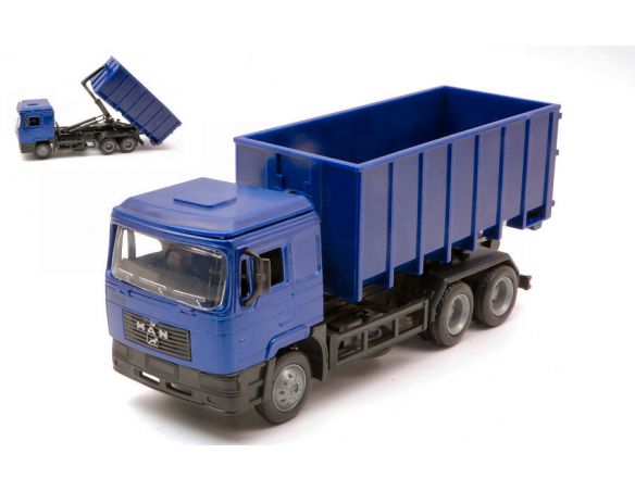 NEW RAY NY15493M TRUCK C/CASSONE BLU 1:43 Modellino