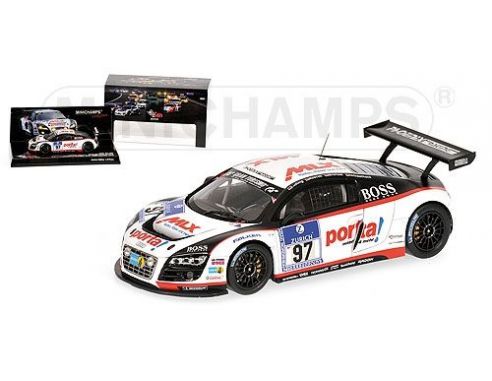 MINICHAMPS 437101997 AUDI R8 LMS LUDWIG BRONZEL 24H NURBURGRING 2010 Modellino
