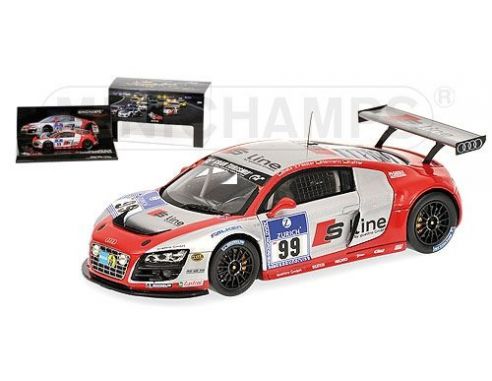 MINICHAMPS 437101999 AUDI R8 LMS BIELA KAFFER 24H NURBURGRING 2010 Modellino