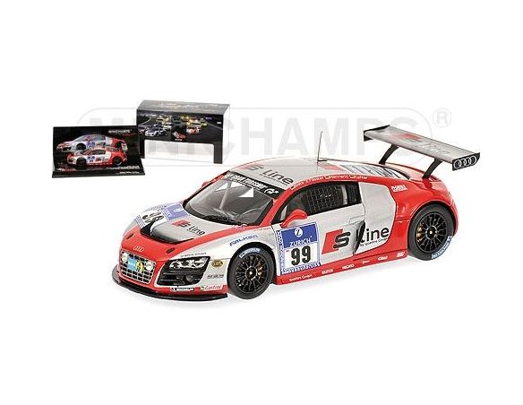 MINICHAMPS 437101999 AUDI R8 LMS BIELA KAFFER 24H NURBURGRING 2010 Modellino