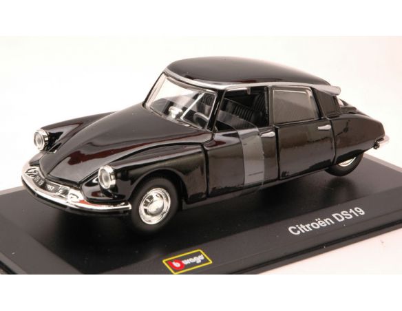 BBURAGO BU43204B CITROEN DS 19 BLACK 1:32 Modellino
