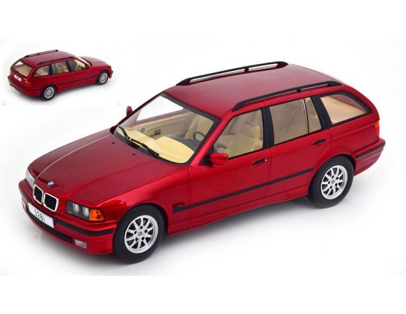 MODELCARGROUP MCG18155 BMW 3rd (E36) TOURING METALLIC RED 1:18 Modellino