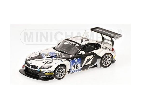 Minichamps PM437102076 BMW Z4 GT3 N.76 NURBURGRING 2010 1:43 Modellino