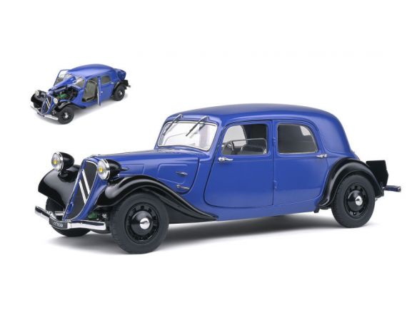 SOLIDO SL1800906 CITROEN TRACTION 7 BI-TON DARK BLUE/BLACK 1:18 Modellino