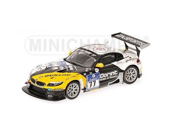 Minichamps PM437102077 BMW Z4 GT3 N.77 NURBURGRING 2010 1:43 Modellino