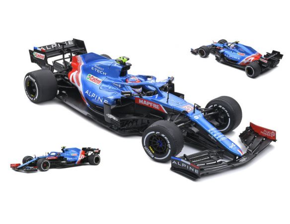 SOLIDO SL1808103 ALPINE A521 ESTEBAN OCON 2021 N.31 HUNGARY GP 1:18 Modellino