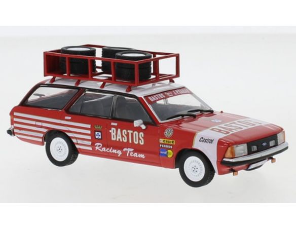 IXO MODEL RAC327X FORD GRANADA MK II TURNIER 1978 TEAM BASTOS ASSISTANCE ROOF RACK 1:43 Modellino