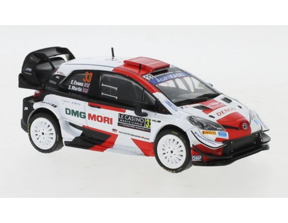 IXO MODEL RAM782 TOYOTA YARIS WRC N.33 RALLY MONTE CARLO 2021 EVANS/MARTIN 1:43 Modellino