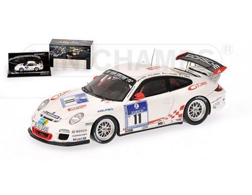 Minichamps PM437106711 PORSCHE GT3 RS N.11 NURBURGRING 2010 1:43 Modellino