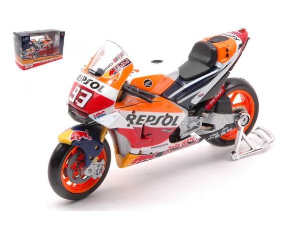 MAISTO MI34595 HONDA REPSOL RC213V M.MARQUEZ 2018 N.93 WORLD CHAMPION MOTOGP 1:18 Modellino
