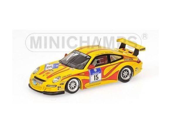 Minichamps PM437106715 PORSCHE GT3 997 N.15 NURBURGRING 2010 1:43 Modellino