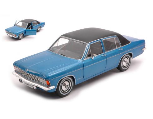 WHITEBOX WB124085 OPEL ADMIRAL B METALLIC BLUE/MATT BLACK 1:24 Modellino