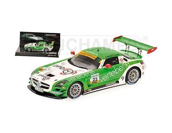 Minichamps PM437110302 MERCEDES SLS GT3 N.22 ADAC 2011 1:43 Modellino