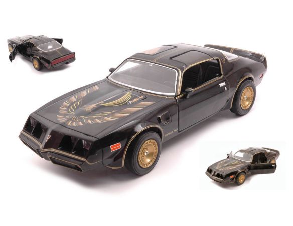 GREENLIGHT GREEN84037 PONTIAC FIREBIRD TRANS AM TURBO BLACK WITH GOLDEN EAGLE HOOD 1:24 Modellino
