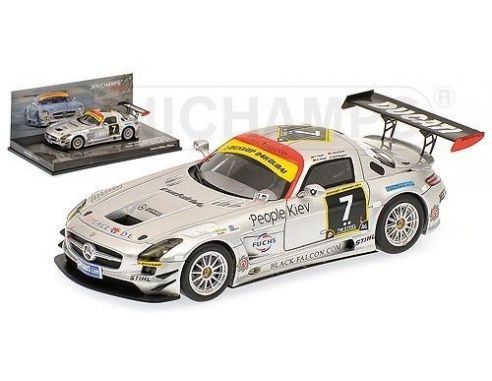 Minichamps PM437110307 MERCEDES SLS AMG GT3 N.7 JAGER 24H DUBAI 2011 1:43 Modellino