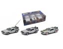 WELLY WE22400 DE LOREAN BACK TO THE FUTURE GIFT BOX W/PART 1 + 2 + 3 1:24 Modellino