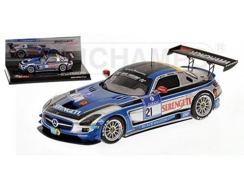 Minichamps PM437110321 MERCEDES SLS AMG GT3 N.21 NURBURGRING 2011 1:43 Modellino
