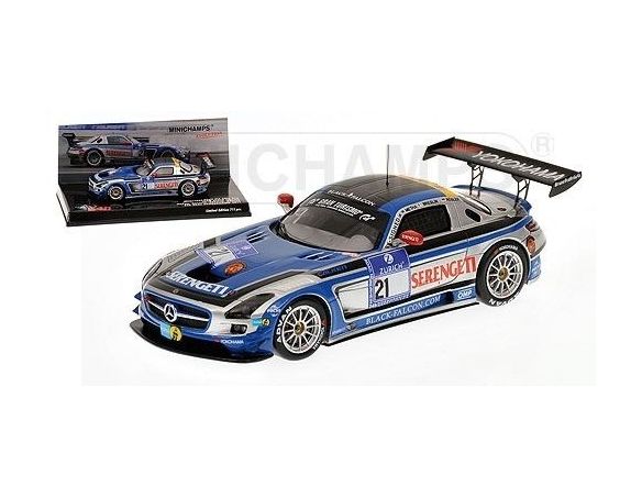 Minichamps PM437110321 MERCEDES SLS AMG GT3 N.21 NURBURGRING 2011 1:43 Modellino