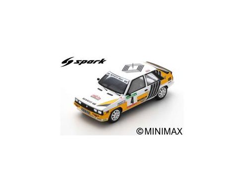 SPARK MODEL S5568 RENAULT 11 TURBO N.4 2nd RALLY PORTUGAL 1987 J.RAGNOTTI-G.THIMONIER 1:43 Modellino