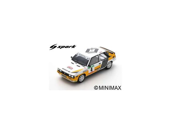 SPARK MODEL S5568 RENAULT 11 TURBO N.4 2nd RALLY PORTUGAL 1987 J.RAGNOTTI-G.THIMONIER 1:43 Modellino