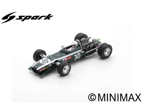 SPARK MODEL S6984 COOPER T86B VIC ELFORD 1968 N.30 4th FRENCH GP 1:43 Modellino