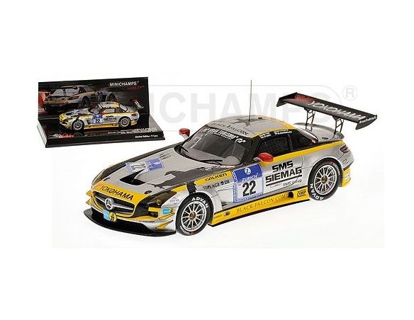 Minichamps 437110322 MERCEDES BENZ SLS GT3 HEYER 24H NURBURGRING 2011 AUTO DA GARA SCALA 1/43
