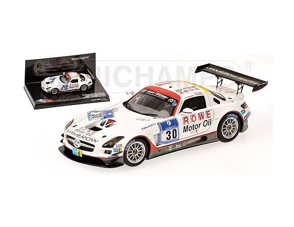 MINICHAMPS 437110330 MERCEDES BENZ SLS AMG GT3 KAFFER 24H NURBURGRING 2011 Modellino