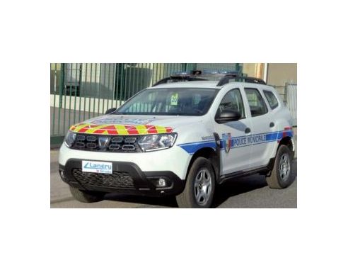 NOREV NV509046 DACIA DUSTER 2018 POLICE MUNICIPALE WITH RED STRIPPING 1:43 Modellino