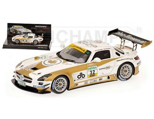 MINICHAMPS 437110392 MERCEDES BENZ SLS AMG GT3 BAUMAN ADAC GT 2011 Modellino