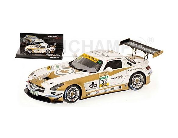 MINICHAMPS 437110392 MERCEDES BENZ SLS AMG GT3 BAUMAN ADAC GT 2011 Modellino
