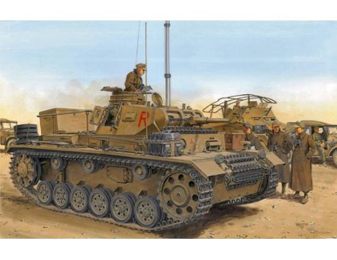 DRAGON D6901 DAK PZ.DEF.WH.III AUSF.H KIT 1:35 Modellino