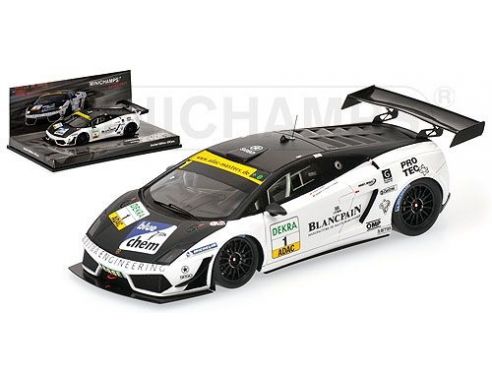 MINICHAMPS 437111201 LAMBORGHINI GALLARDO LP600 GEIPEL ADAC GT MASTERS 2011 Modellino