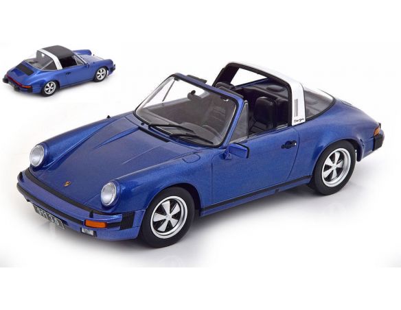 KK SCALE KKDC180681 PORSCHE 911 CARRERA 3.0 TARGA 1977 METALLIC BLUE 1:18 Modellino