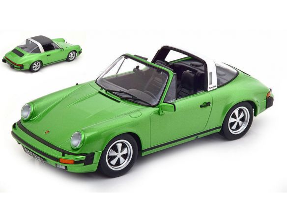 KK SCALE KKDC180682 PORSCHE 911 CARRERA 3.0 TARGA 1977 METALLIC GREEN 1:18 Modellino