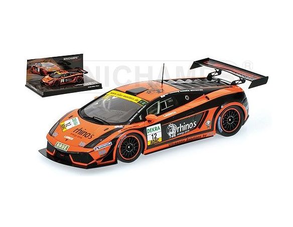 MINICHAMPS 437111212 LAMBORGHINI GALLARDO LP600 LEIPERT ADAC GT MASTERS 2011 Modellino