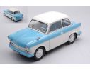 WHITEBOX WB124091 TRABANT P50 WHITE/LIGHT BLUE 1:24 Modellino